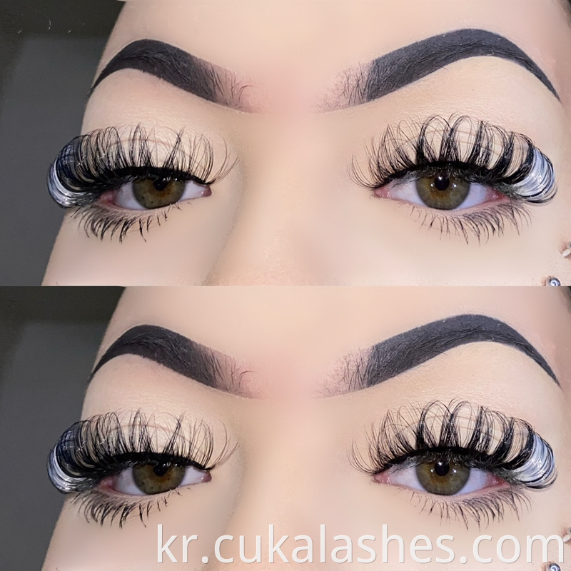 Russian Lashes With Color
